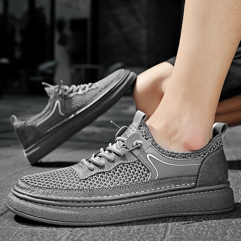 Men's Low Rise Trekking and Hiking Shoes Outdoor Sports Summer Summer Men's Beach Shoes_voghion.com