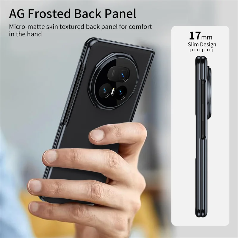 Matte Full-Body Protective Case with Built-in Screen Protector and Hinge Protection
