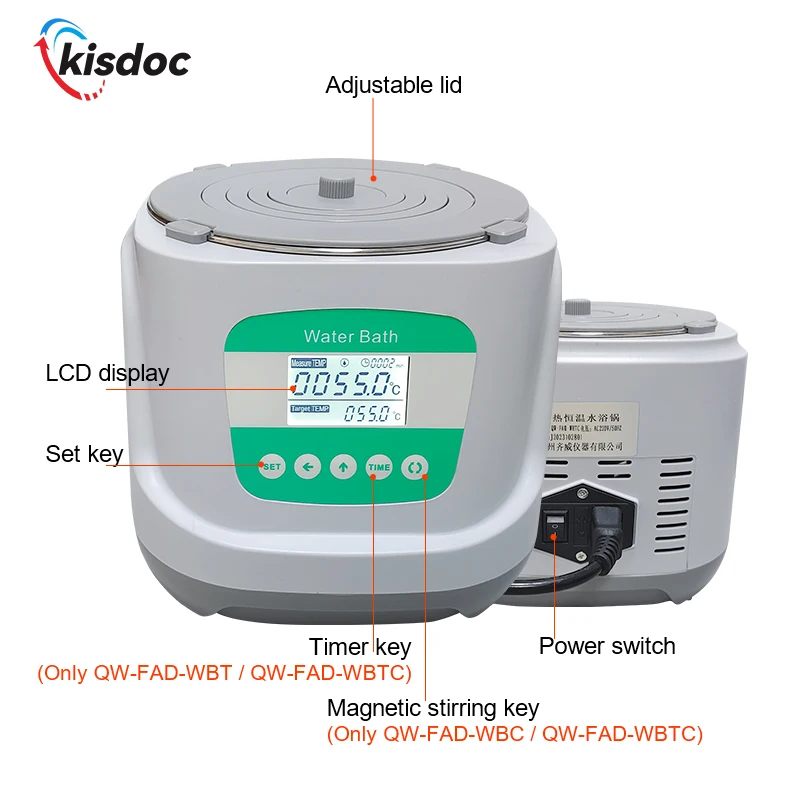 Laboratory electric digital display constant temperature water bath thermal protection magnetic stirring water bath