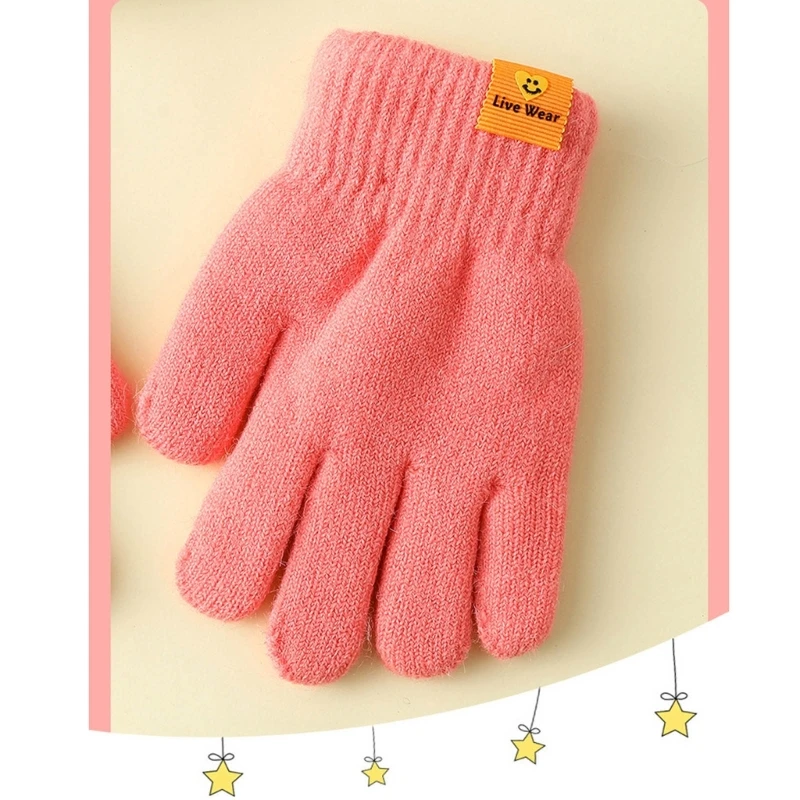 Children Double-layered Gloves Autumn/Winter Hand Warmers Handwear for Babies Autumn/Winter Handwear 1 Pair 5