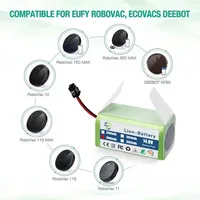 Batterie Li-ion 14.8V 3,5ah pour Cecotec Conga Excellence 950 990 1090 Ecovacs Deebot DN621 601/605 Eufy RoboVac 35C Panda i7 V710 2