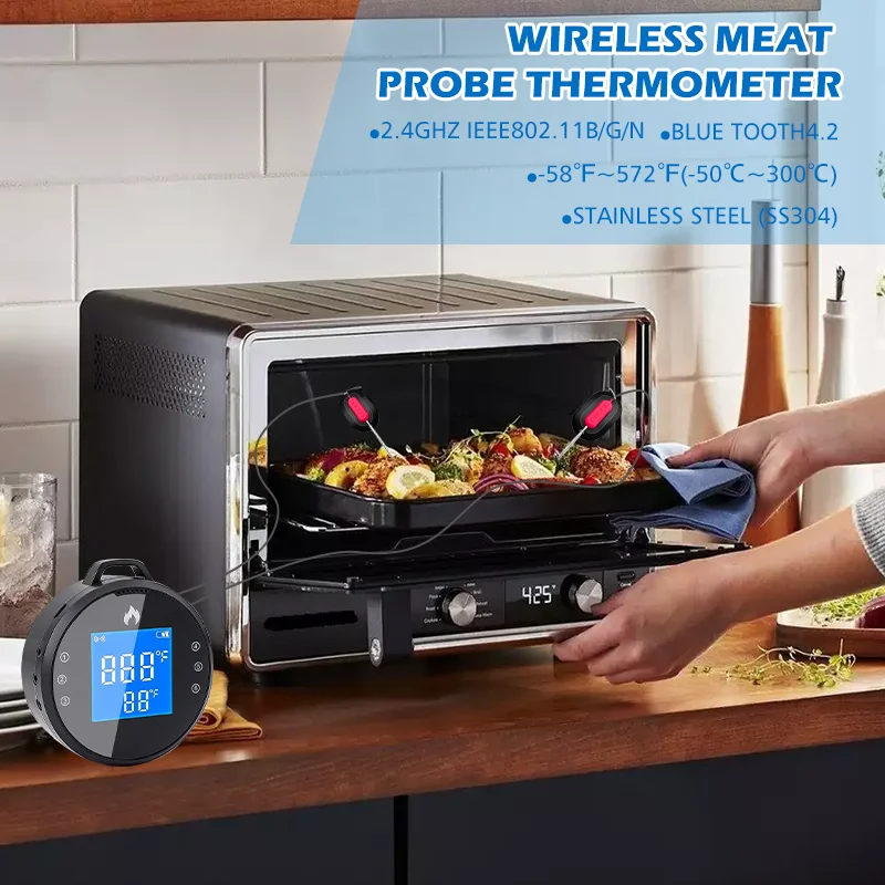 HK-01 WiFi Wireless Meat Barbecue Thermometer with Tuya APP