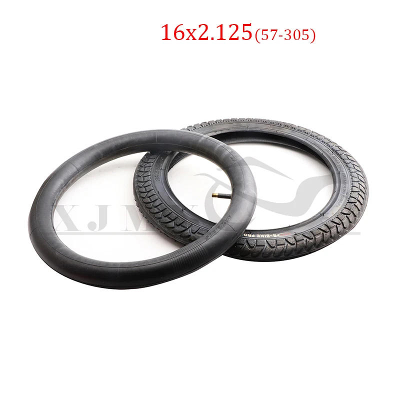 Yüksek Kaliteli Elektrikli Araç 16 Inç Lastik 16x2.125 (57-305) Elektrikli Bisiklet Lastiği Bisiklet Lastiği