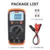 NJTY DT-6013 Digital Capacitance Meter with LCD Backlight Display 600pF to 100mF High Accuracy 6000 Counts Capacitor Tester Kit 3