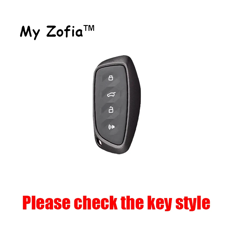 Zinc Alloy Car Remote Key Full Cover Protective Case with Keychain - Premium Accessory
