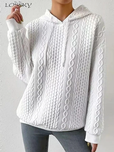 Women Fall Winter Casual Long Sleeve Sweatshirts Pullover