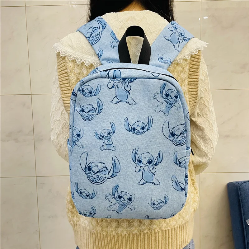 Disney Stitch Blue Kawaii Backpack - KawaiiMerch.com