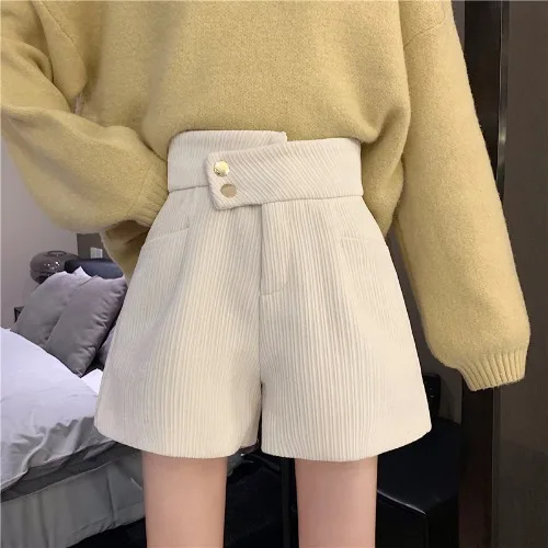 workout shorts Women's Corduroy Casual Shorts Autumn Winter Ladies Shorts shorts women