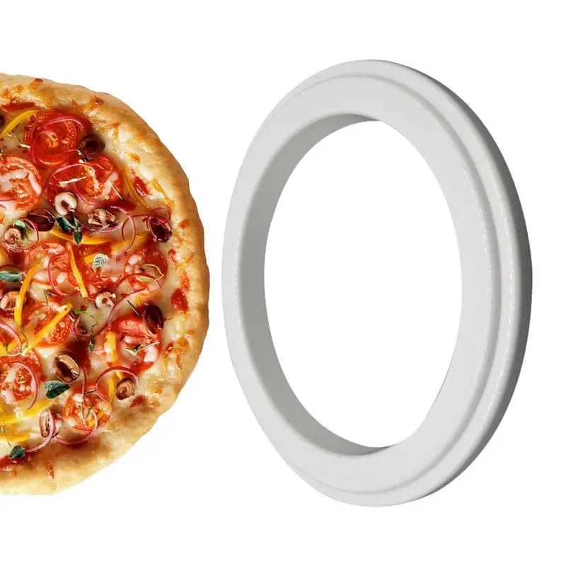 High-quality PC Pizza Round Ring For Add Sauce Spice Seasoning Baking Pan Ring Pizza Fruit Pie Circle DIY Dessert Decor Tool