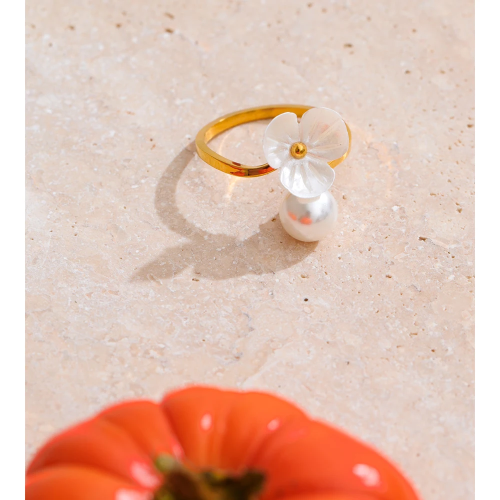 Yhpup Jewelry Ring Stainless Steel Korean Accessories