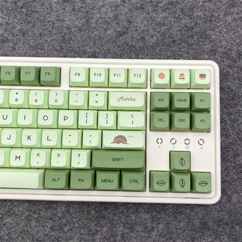 Keycaps, árabe, coreano, japonês, russo, Tailândia, 123 chaves