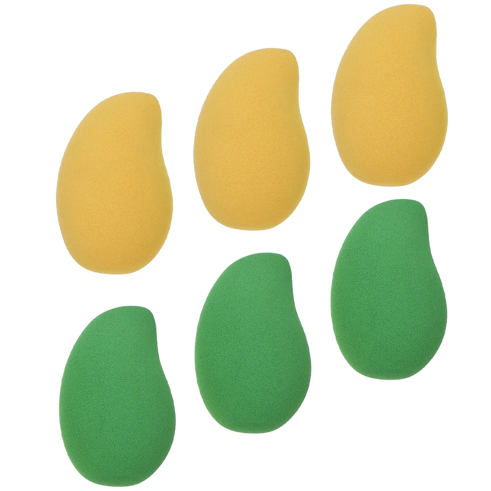 

6 Pcs Beauty Sponge Running down That Road Supple Powder Puffs Mango-design Soft The House Girl Makeup Tools Girls