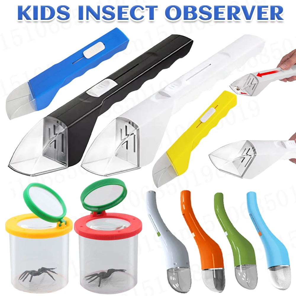 Portable Transparent Insect Catcher Bug Observer Indoor Outdoor Childrens Toys Outdoor Exploration