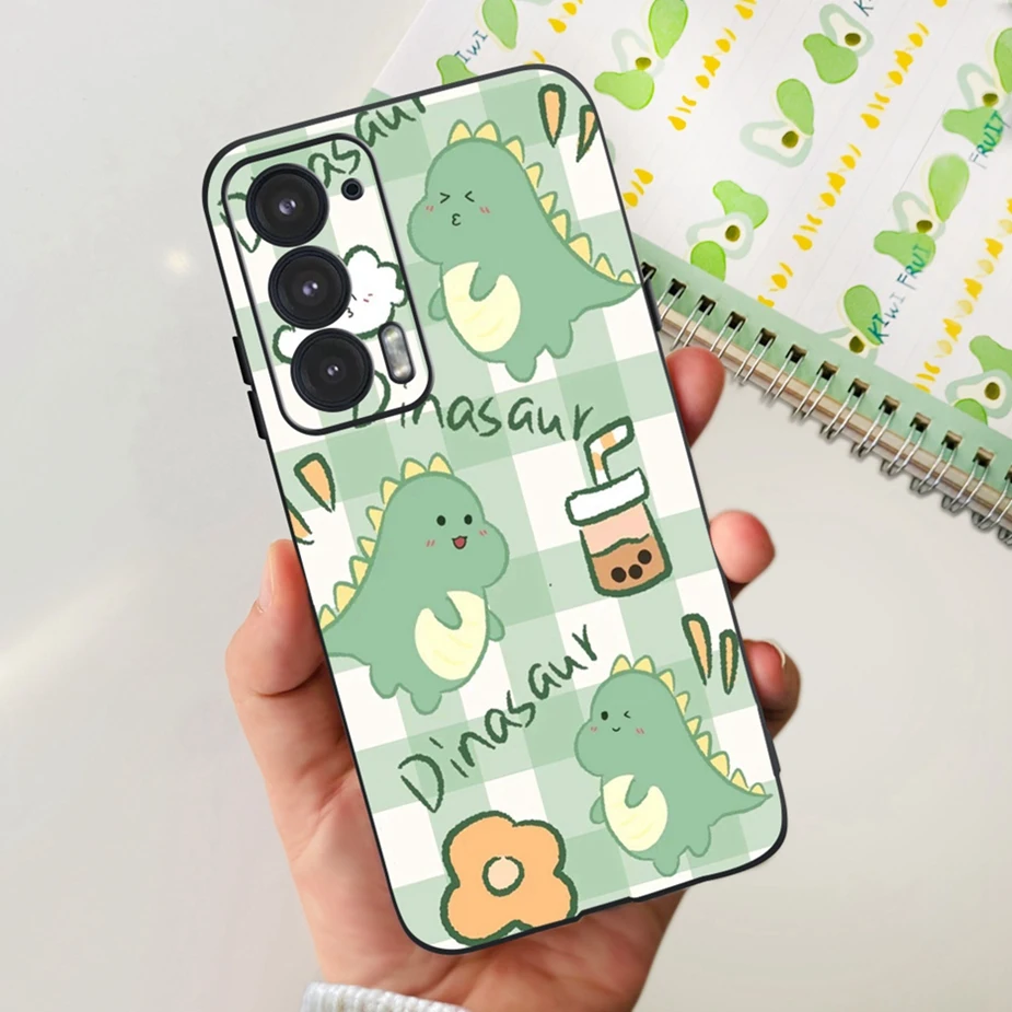 Fashionable Painted Silicone Phone Case for Motorola Moto Edge 20 Series