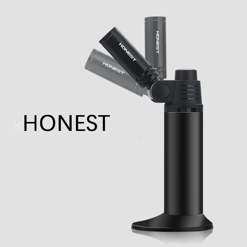 

HONEST Elbow Metal Windproof Direct Charge Turbine Torch Welding Gun Gas Lighter High Fire Outdoor Barbecue Cigar Lighter Gifts