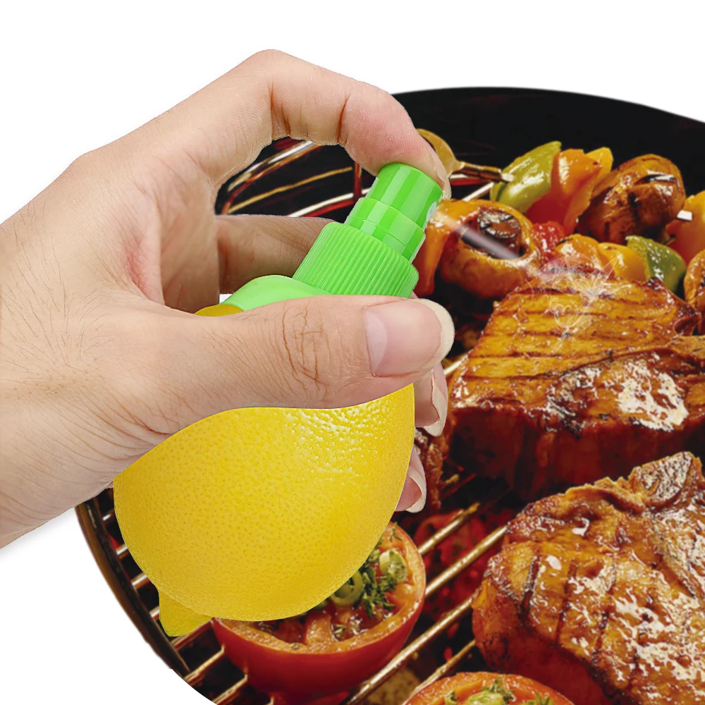 Fruit Juicer Lemon Squeezer Juice Accessories Lemon Sprayer 2Pcs/set Gadgets Fruit Juice Citrus Spray Hand Juicer For Cook Steak Chicken Salad Drinks Orange Juice Squeeze