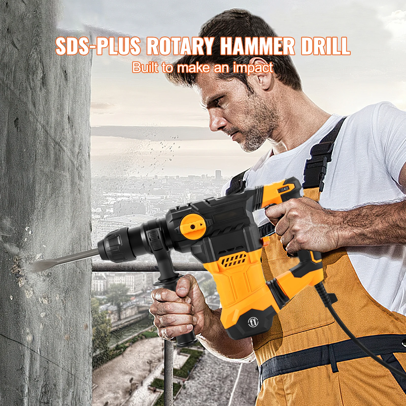 Corded Rotary Hammer Drill for Concrete and Metal