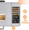 16 in 1 Bread Machine, 2.2LB Stainless Steel Bread Maker with Fruit and Nut Dispenser, Nonstick Ceramic Pan, 3 Crust Colors, 3 L 2