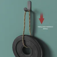 Multi-purpose Wall Organizer Hook Behind-door Key Cloth Hanger Hook Bathroom Robe Towel Holder Rack Kitchen Hardware Shelf Hook 6