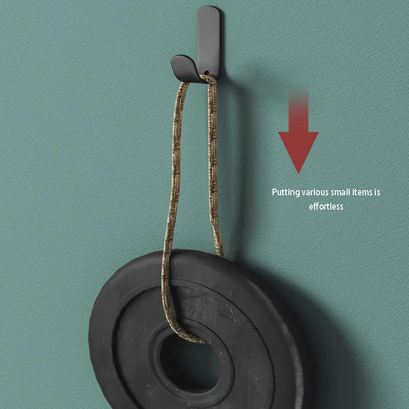 Multi-purpose Wall Organizer Hook Behind-door Key Cloth Hanger Hook Bathroom Robe Towel Holder Rack Kitchen Hardware Shelf Hook 6