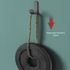 Multi-purpose Wall Organizer Hook Behind-door Key Cloth Hanger Hook Bathroom Robe Towel Holder Rack Kitchen Hardware Shelf Hook 6