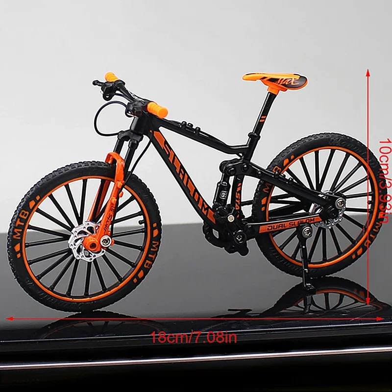 1:10 Model Alloy Biycle Diecast Mountain Finger Racing Mini Bike Shock-absorbing Adult Simulation Boys Toys bike toys finger bike toys