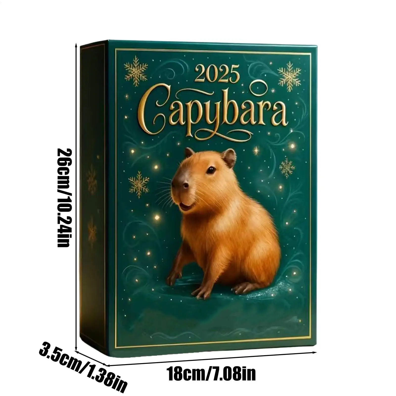 Christmas Calendar 3D Capybara Christmas Decor Collectible Calendar Desk Ornaments For Birthday Party Desk Entryway Office Shops