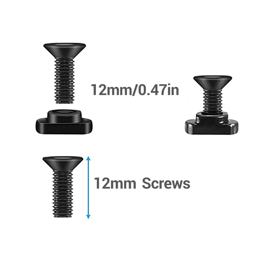 10Pcs M-LOK Screw and Nut Replacement Rails T-Nut Screw Replacement Set for MLOK Handguard Rail Sections Hunting Gun Accessories