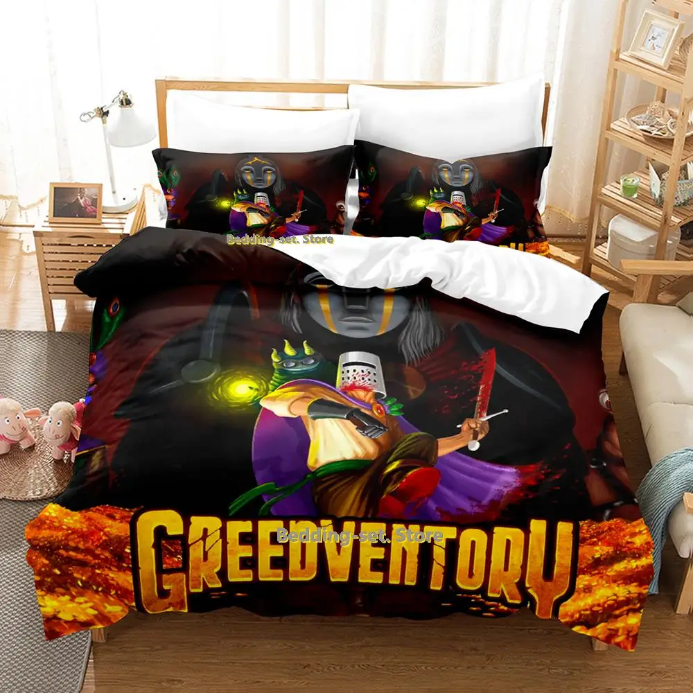 Game Greedventory Bedding Set Single Twin Full Queen King Size Bed 