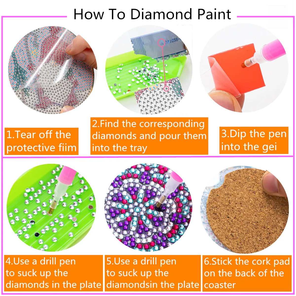 8PCS Diamond Painting Coasters Diamond Art Cup Pad Cup Mat Tablemat Cross  Stitch Diamond Embroidery Kit for DIY Art Craft New - AliExpress