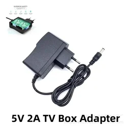 Universal 5V 2A TV Box Power Supply Charger with Multi - Plug Adapter - 2A