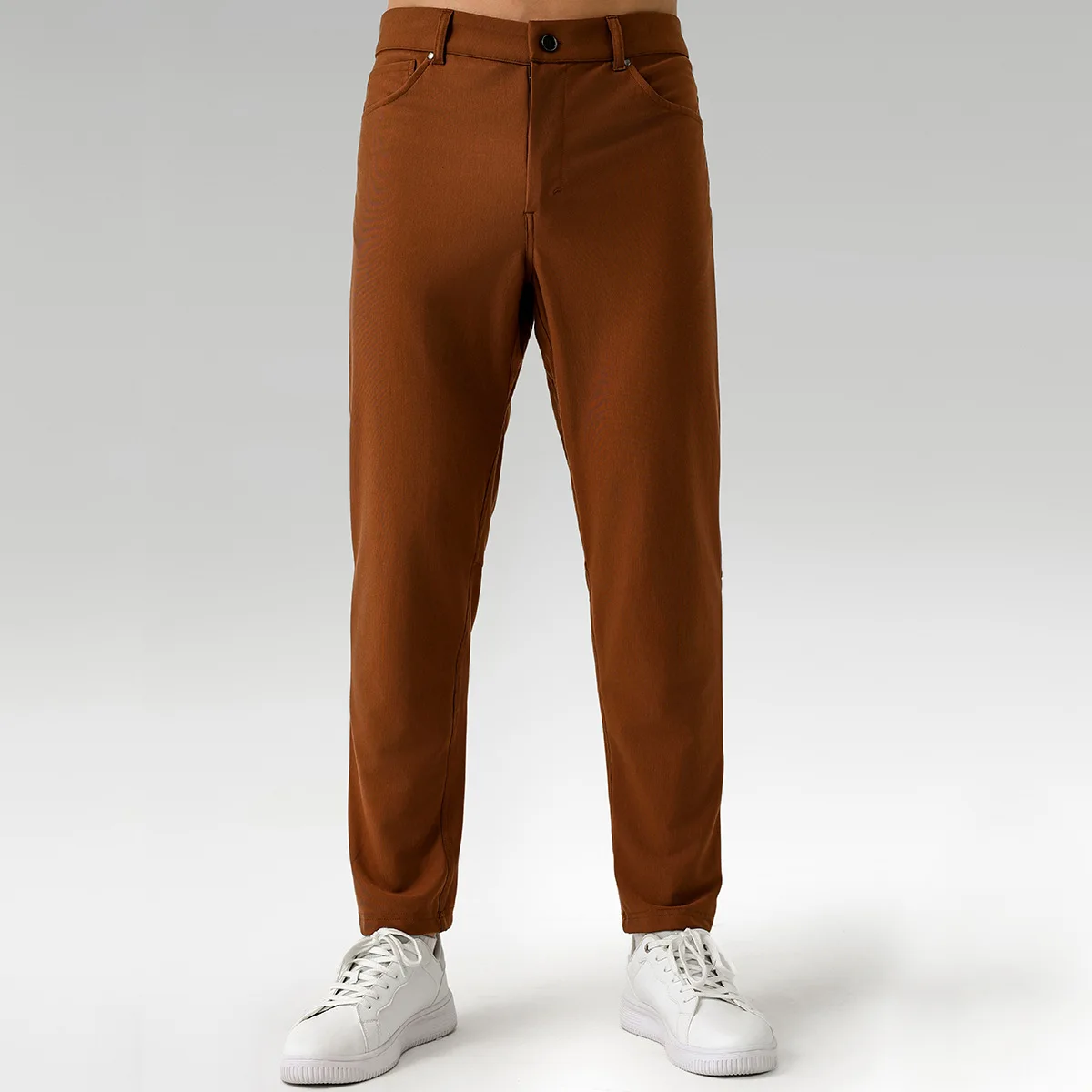 ABC men's casual suit pants for business commuting, comfortable fitness, breathable, quick drying pants 2