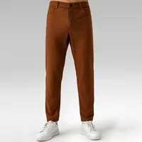 ABC men's casual suit pants for business commuting, comfortable fitness, breathable, quick drying pants 2