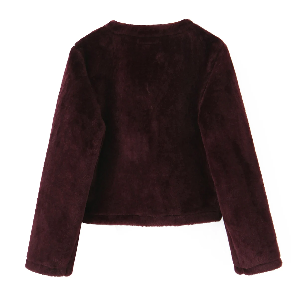 Women's Winter Short Faux Fur Jackets Coat Female Chic Fashion Warm Coat Lady Single Breasted Double-Sided Jackets Streetwear