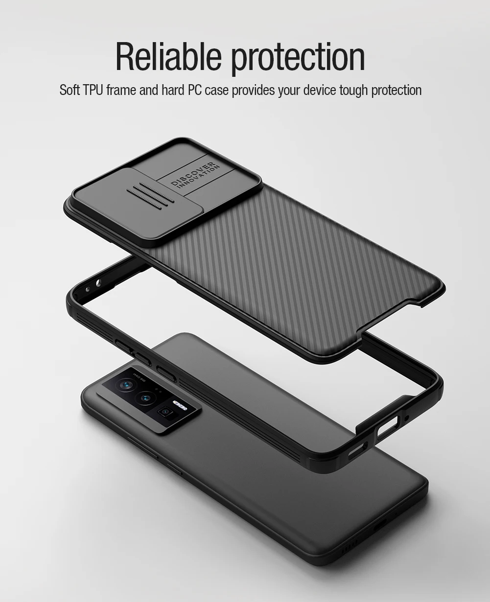 Comprar Para POCO F5 Pro funda Nillkin CamShield Pro Slide Protector de  lente de cámara funda de teléfono para POCO F5 contraportada