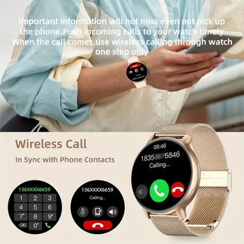 SENBONO Women Smart Watch Bluetooth Call Fitness Tracker 100+ Sport Modes Waterproof Smartwatch Women Men for Android iOS 2