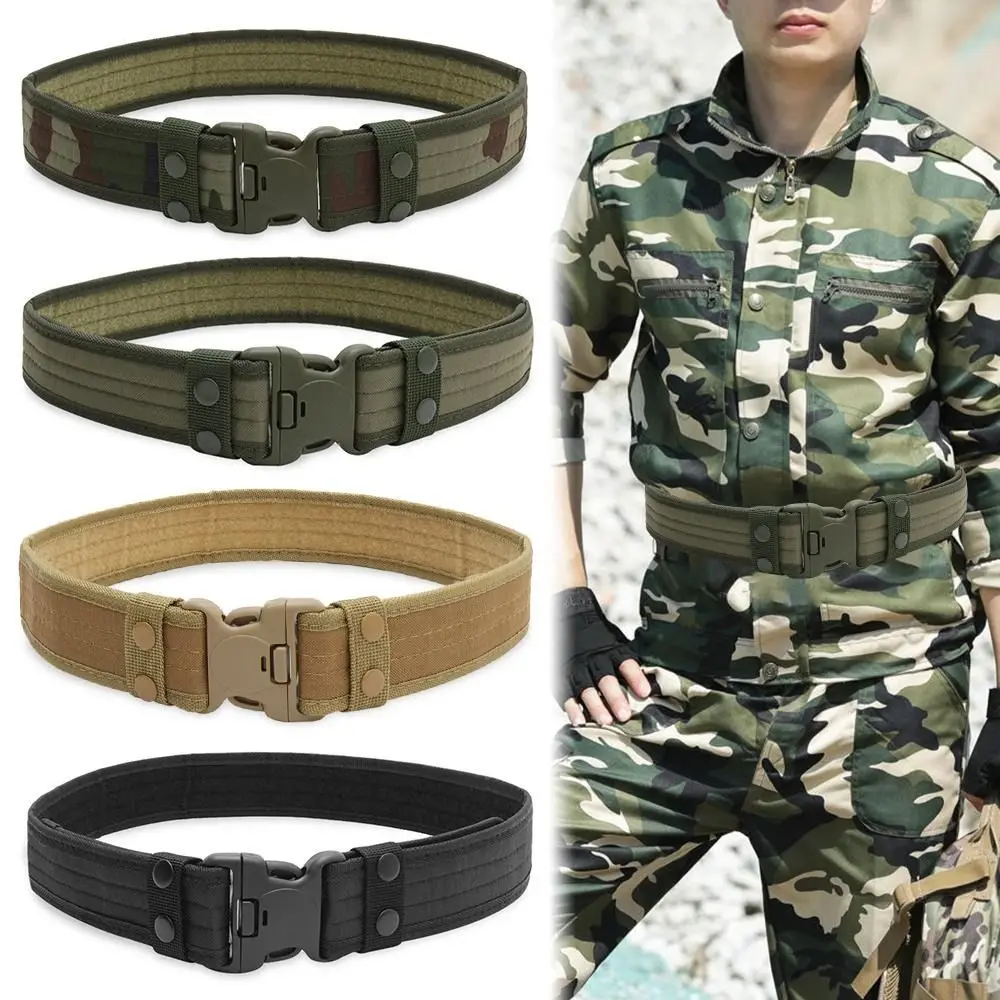 

Nylon Outdoor Black Combat Army Buckle Waistbelt Tactical Work Belt Quick Release