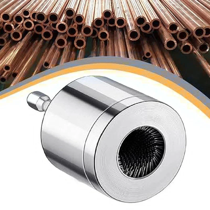 15/22MM Copper Tube Cleaning Brush Universal Rust Removal Cleaner Electric Polishing Tool Brush Pile Head Wire Brush