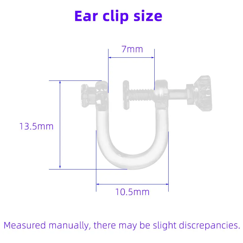 Transparent Resins Screw Ear Clips Earrings Findings Resins Plastic Earring Clips Base Connectors DIY Jewelry Accessories 6