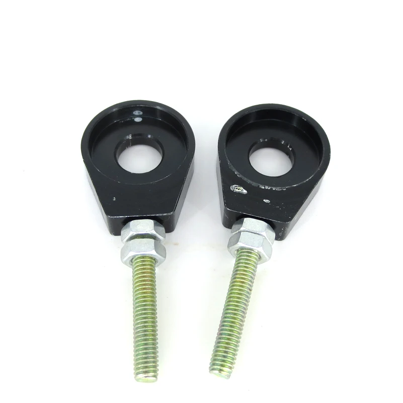 110cc 125cc 140cc Aluminum Chain Tensioner Adjuster Dirt Bike Pit ATV Motorcycle Scooter 12mm or 15mm Rear Wheel axle hole