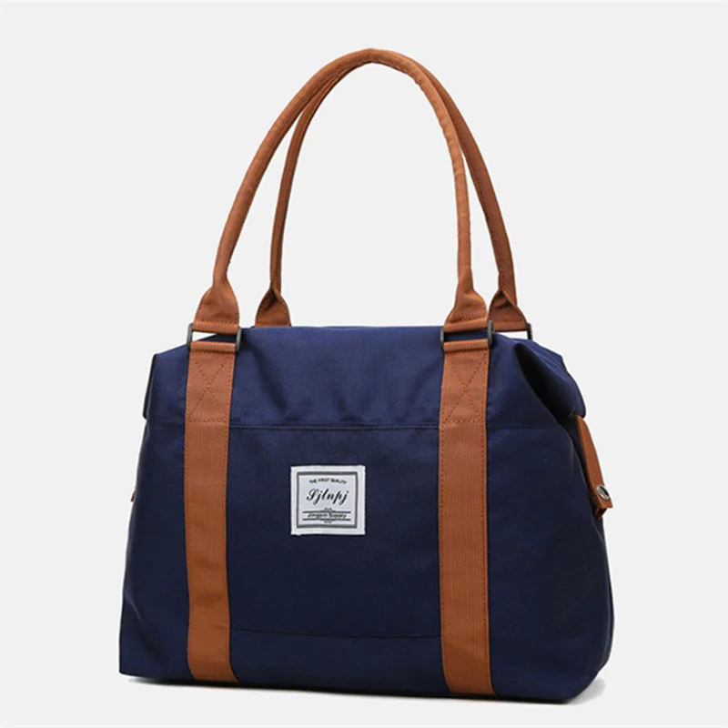 Travel Bags Canvas Tote Bag Leisure Bag Fashion Large Women Cabin Tote Handbag Oxford Cloth Canvas Waterproof Shoulder Weekend Overnight Bag