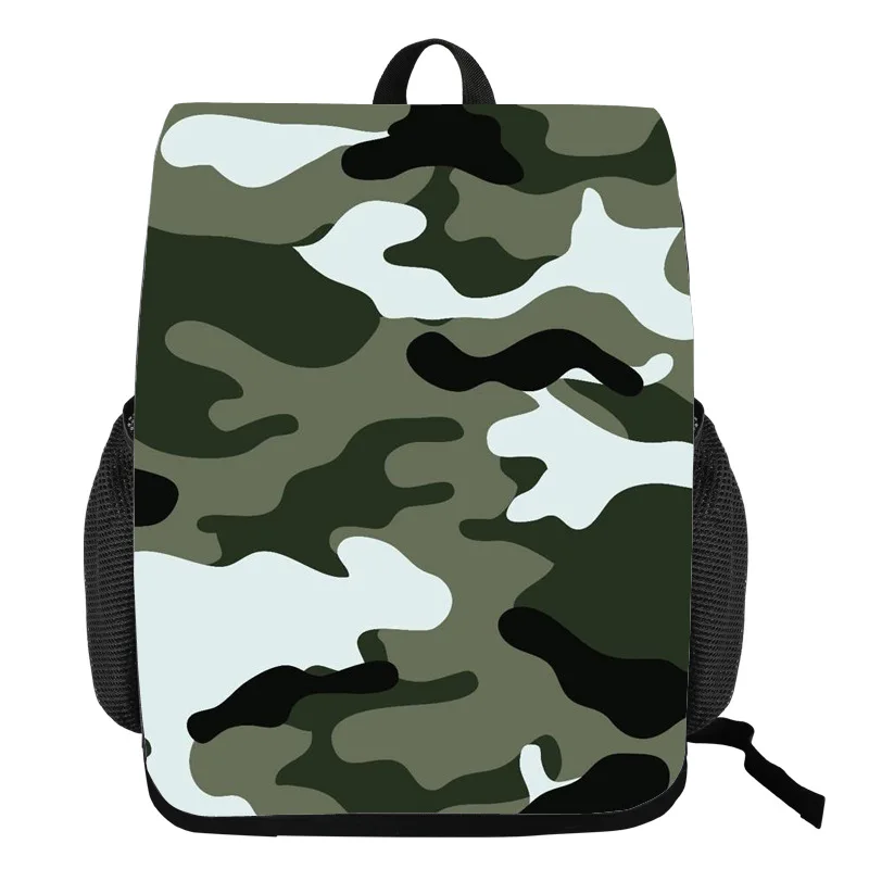 New Camouflage Style Student Schoolbag Creative Change Piece Bundle Bag Polyester Large Capacity Backpack Mochila Feminina Bags