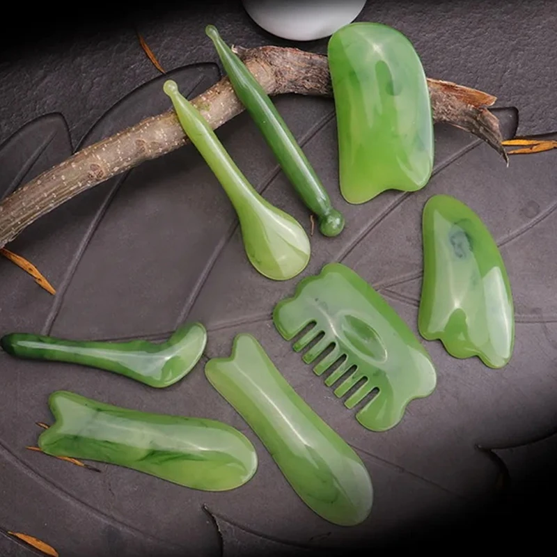 

Face Massager Gua Sha Scraper Natural Resin Massager Gua Sha Spa Facial Skin Care Spa Massage Tool For Face Neck Skin Body