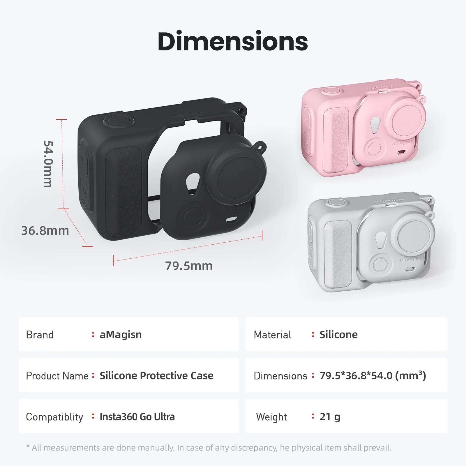 aMagisn Silicone Protective Case with All-round Scratch & Shock Resistance