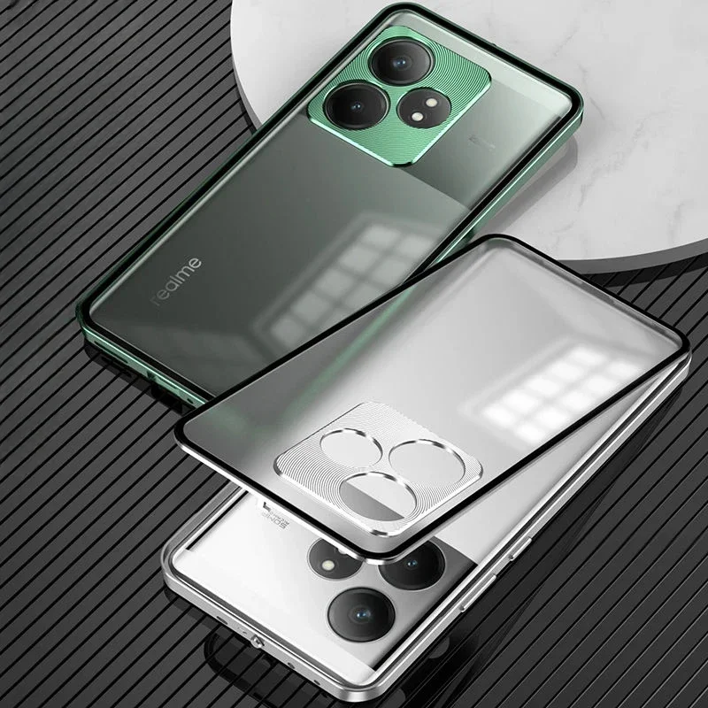 Aluminium Alloy Metal Frame Shockproof Clear Back Case