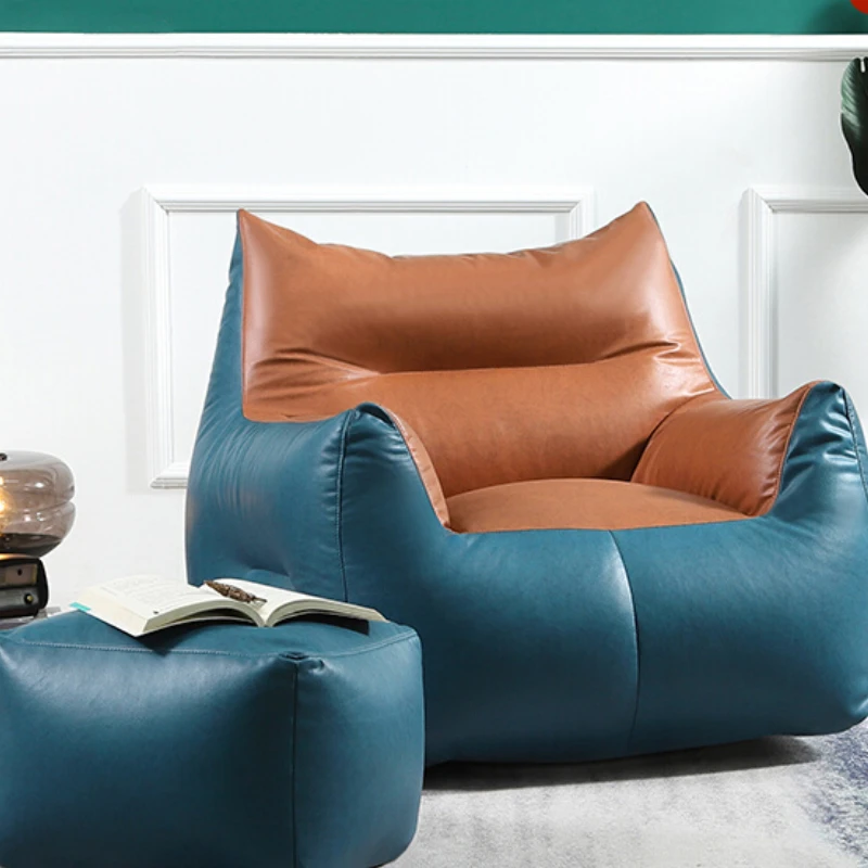 

Lazy Sofa Single Small Reclining Cute Japanese Tatami Disposable Faux Leather-Person Nest High-Profile Figure Ins Style
