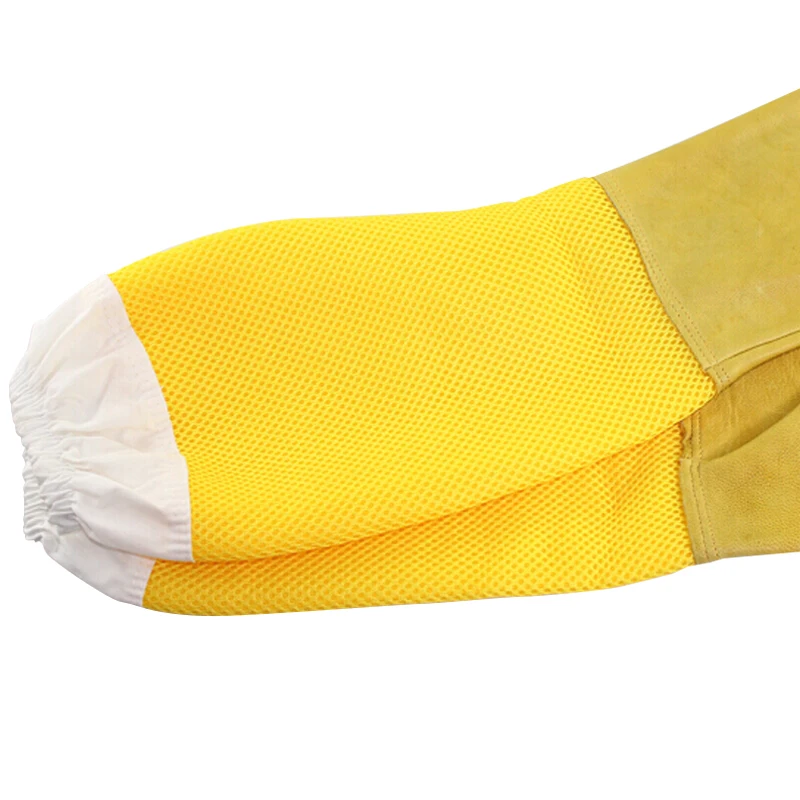 1 Pair Beekeeping Gloves Sting Sheepskin Long Gloves For Beekeepers Beekeeping Tools Protective Sleeves Mesh Breathable Anti Bee beekeeping tools beekeeping accessories beekeeper gloves