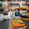 Carrot Snuffle Mat for Dogs Cats Puzzle Toy with 12 Carrots for Small Medium Large Interactive Pet Stress Relief Dogs Chew Toys 6