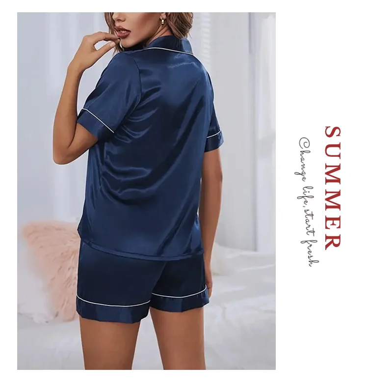 Pyjama bleu dos vue arrière