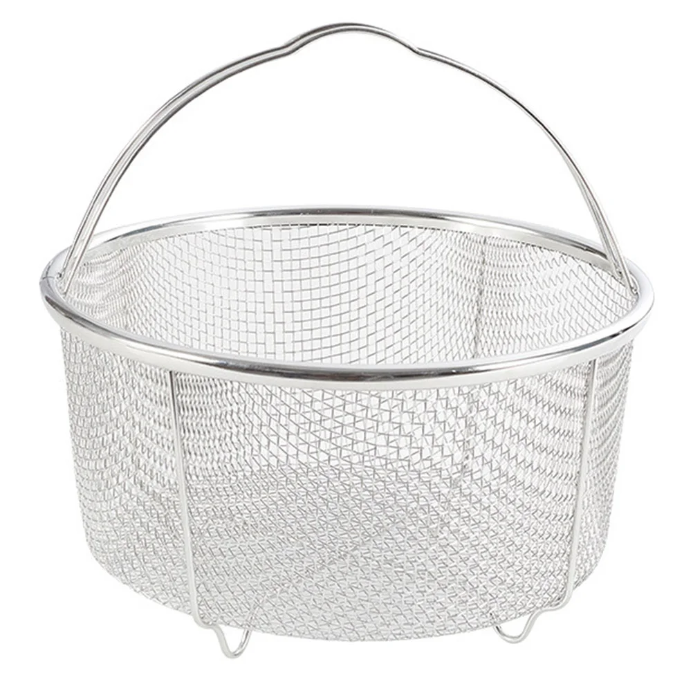 

Stainless Steel Fry Basket, Wire Mesh Frying Basket Handle, Kitchen Strainer Colander, Serving Food, 8Inch